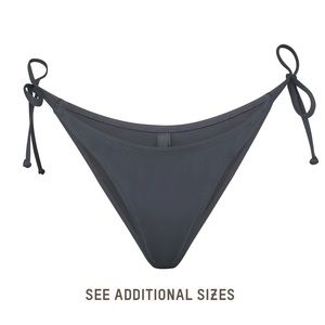 SKIMS SWIM - Dipped Tie Bottoms - Gunmetal